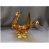 Image 2 : Art Glass Blown Glass Bird Centerpiece Chalet Style