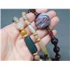 Image 3 : Lot of 2 Stone and Glass Necklaces Agate and Glass
