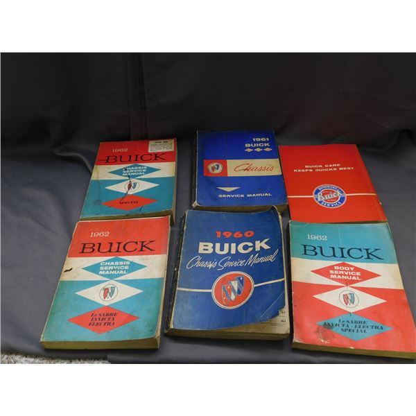 6 Vintage Buick Shop Manuals 1960s