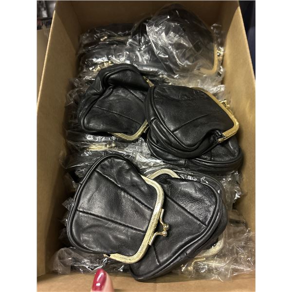 50 Real Leather Change Purses Retro Style