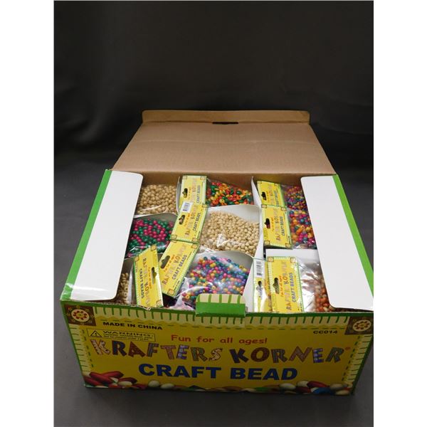 144 Packs of Wood Craft Beads