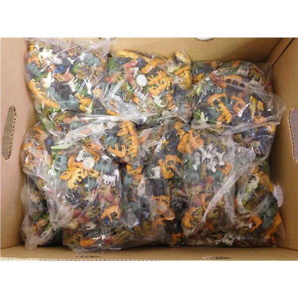 2000+ Toys 30 Bags of Wild Animal Plastic Toys 72 per bag