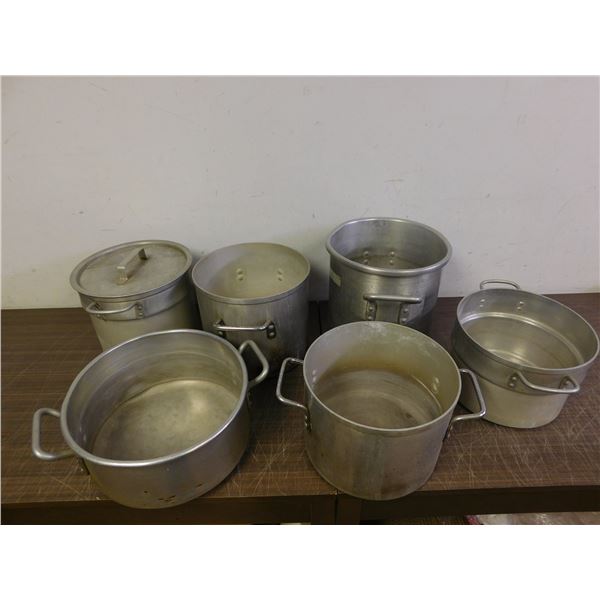 6 Aluminum Stock Pots