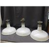 Image 1 : 3 Amalgamated 16" Porcelain Light Fixture
