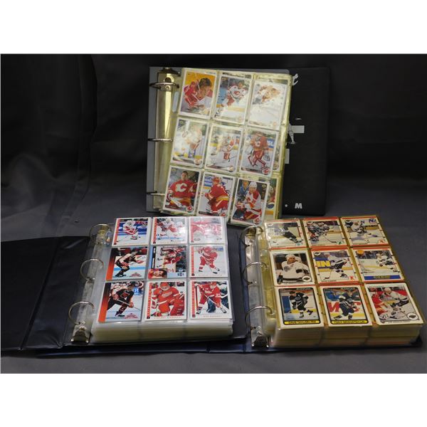 3 Hockey Binders Full of Cards 1990-92