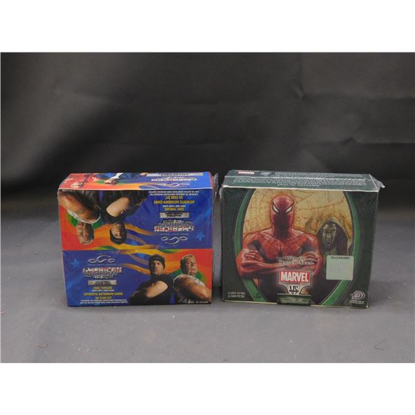 1st Edition Sealed Box of Web of Spider-Man 24 Packs and 2004 SEALED Box of American Chopper