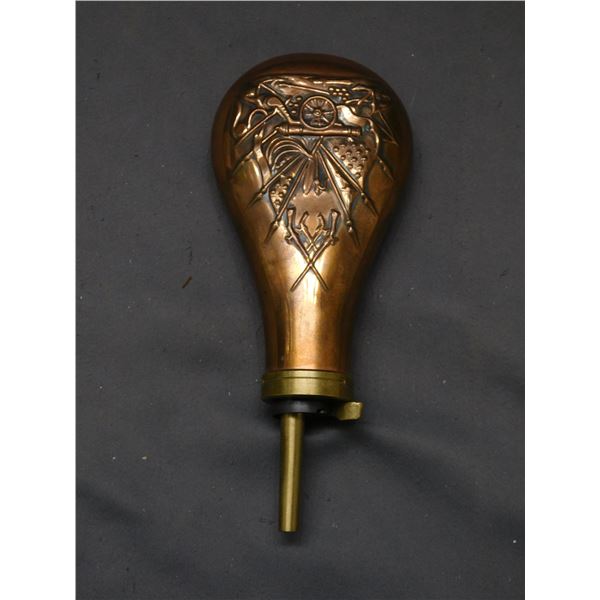 US Civil War Copper Gun Powder Flask