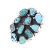 Image 2 : Navajo Sam Sterling Silver Variety Turquoise Ring