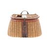 Image 8 : Split Willow & Leather Fishing Creels 20th C. (2)