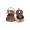 Image 2 : Tooled Leather & Split Willow Fishing Creels (2)