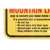 Image 5 : Mountain Lion Warning Sign from Canada