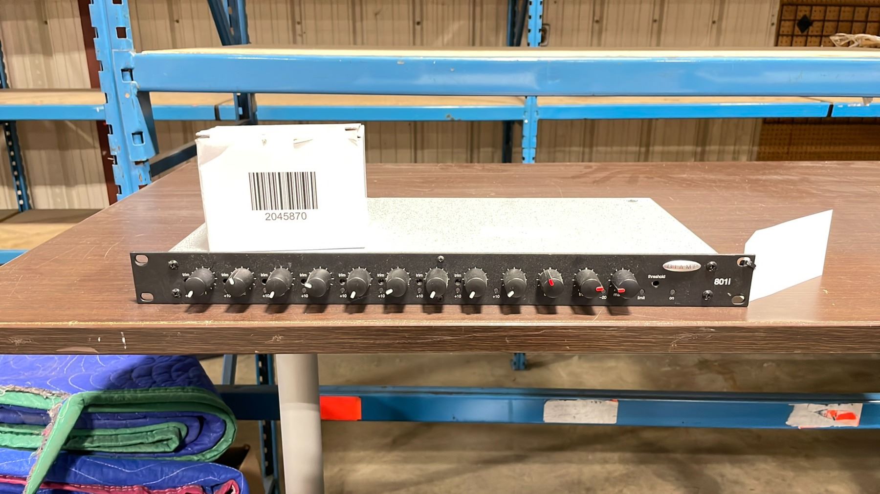 Biamp Rack BIAMP 801I PROFESSIONAL RACK MOUNTED 8 CHANNEL LINE MIXER WITH POWER ...
