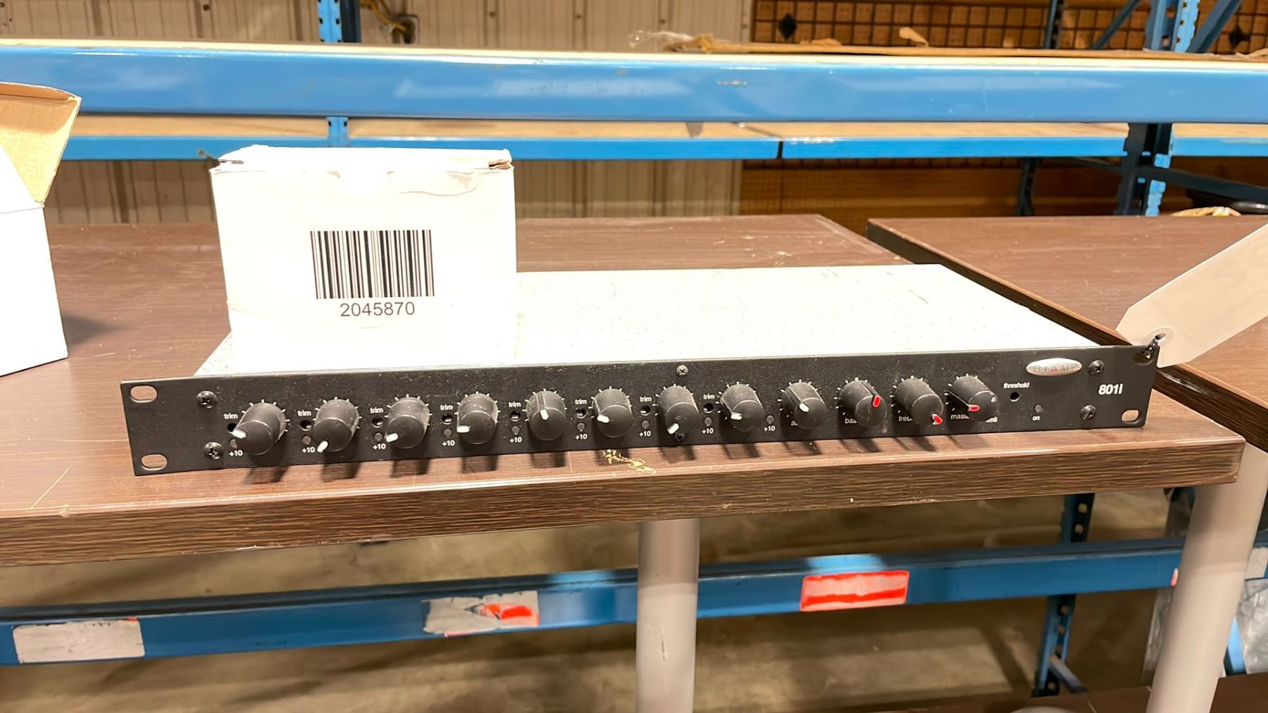 Biamp Rack BIAMP 801I PROFESSIONAL RACK MOUNTED 8 CHANNEL LINE MIXER WITH POWER ...