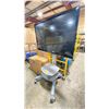 Image 2 : LG 55" LED FLAT SCREEN TV ON METAL MOBILE STAND WITH REMOTE
