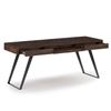 Image 2 : CYPRESS HILL HOME DECOR LOWRY AXCLRY52DCB DISTRESSED CHARCOAL BROWN LARGE DESK *IN BOX*