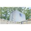 Image 2 : BEIGE PORTABLE 10' OFFICE CONTAINER WITH WINDOW AND LOCKING MAN DOOR