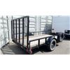 Image 2 : 2021 BIG TEX 355A-12BK4RG 355A, SINGLE AXLE FLATDECK TRAILER, BLACK, VIN 16V1U1511M4043250