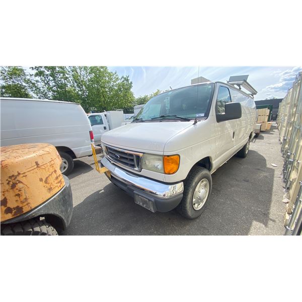 2006 FORD E250 VAN WHITE VIN 1FTNS24L46HA00223