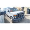 Image 2 : 2009 FORD E-150 E SERIES, 2DR VAN, WHITE, VIN 1FTNE14WX9DA58327