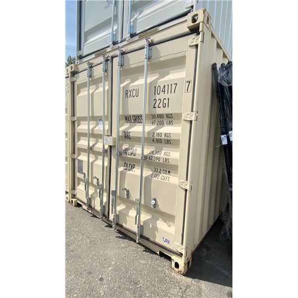 20' STD CONTAINER WITH DUAL SWING REAR DOOR WITH CAM LOCKS CONTAINER #RXCU1041177