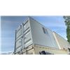 Image 2 : GREY  PORTABLE APPROX 12' OFFICE CONTAINER WITH WINDOW AND LOCKING MAN DOOR