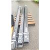 Image 2 : PAIR OF BLACK METAL INDUSTRIAL 10' FORKLIFT FORK EXTENSIONS