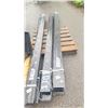Image 2 : PAIR OF BLACK METAL INDUSTRIAL 10' FORKLIFT FORK EXTENSIONS