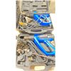 Image 2 : PAIR OF 1200H METAL LOCK BARS, WAGNER / SUPER ELECTRIC HEAT GUNS, 2 HEAT GUNS IN HARD TRANSPORT