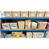 Image 1 : SHELF OF ASSORTED DISPOSABLE COVER ITEMS, & RMC WATER DAMAGE PRECLEAN CHEMICALS