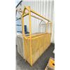 Image 2 : YELLOW HEAVY DUTY INDUSTRIAL 102"W X 20"D X 93"H STEEL FRAMED DROP SIDE CRANE BASKET