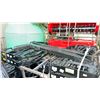 Image 2 : GIYI BLACK 45" SKID STEER HEADACHE RACK ATTACHMENT WITH 5' FORKS