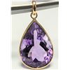 Image 1 : 10K YELLOW GOLD AMETHYST 6.2CT  PENDANT, SUGGESTED RETAIL VALUE $500