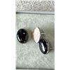 Image 3 : SILVER BLACK ONYX VINTAGE   EARRINGS, SUGGESTED RETAIL VALUE $160