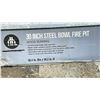 Image 2 : 30" STEEL BOWL OUTDOOR FIREPIT *MAY BE MISSING HARDWARE*
