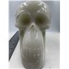 Image 6 : 7 X 5.3 INCH  LARGE ONXY CLACITE SKULL RETAIL $1200