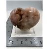 Image 1 : 3.75 X 3 INCH  PINK AMETHYST HEART WITH DRUZY FORMATION