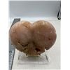 Image 5 : 3.75 X 3 INCH  PINK AMETHYST HEART WITH DRUZY FORMATION