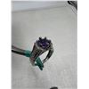 Image 3 : BRAND NEW  GENUINE AMETHYST ADJUSTABLE RING