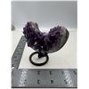 Image 3 : 3.6 INCH POLISHED AMETHYST MOON SHAPE