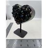 Image 3 : 4 x 3.2 INCH AMETHYST AURA HEART