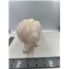 Image 3 : 10 INCH HAND CARVED PINK CALCITE LION
