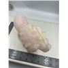 Image 7 : 10 INCH HAND CARVED PINK CALCITE LION