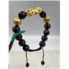 Image 3 : BRAND NEW FENG SHUI BLACK OBSIDISN WITH SAGIN PIXIU BRACELET