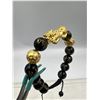 Image 4 : BRAND NEW FENG SHUI BLACK OBSIDISN WITH SAGIN PIXIU BRACELET