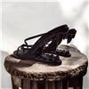 Image 1 : Brand New Black Heels carved in Tiger teeth Size 35 Euro; US/Canada 4.5
