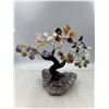 Image 1 : 7.5 X 7.5 INCH  7 CHRYSTAL CHAKRA BONSAI TREE HANDMADE