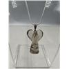 Image 2 : BRAND NEWV S925 SILVER CHAIN WITH SMOKY QUARTZ ANGEL PENDANT