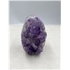 Image 1 : 2.8 X 1.7 INCH POLISHED AMETHYST GEODE WITH INCLUSIONS