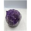 Image 3 : 2.7 X 2.4  INCH POLISHED AMETHYST GEODE WITH INCLUSIONS