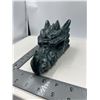Image 3 : 6 X 3 INCH MOSE AGATE DRAGON SKULL
